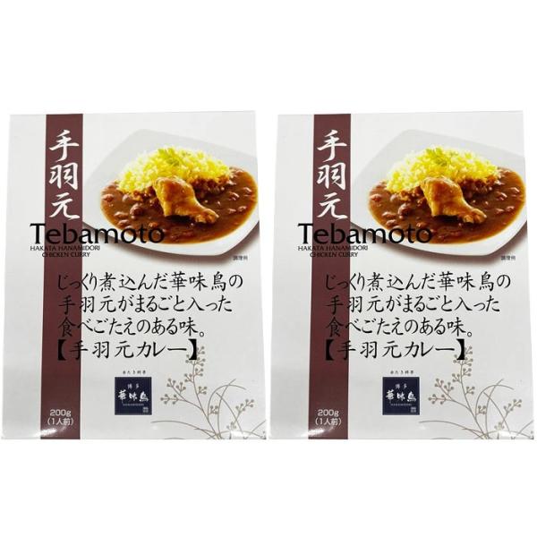 【２箱まとめてお届け】博多華味鳥　手羽元カレー（箱入）【メール便発送　送料込み価格】