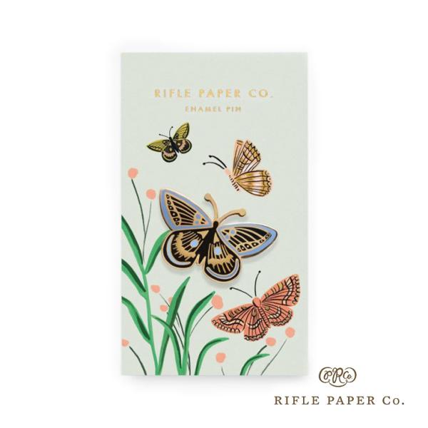 ライフルペーパー ピンバッジ バタフライ Rifle Paper Co. ピンバッヂ アメカジ レディース ピンズ