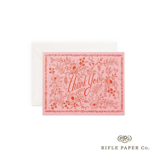 ライフルペーパー カード ピンクサンクス Rifle Paper Co. イラスト メッセージカード 結婚式