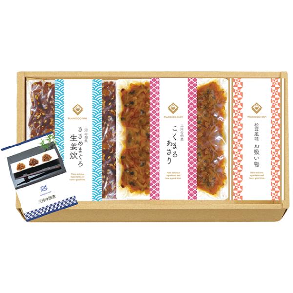 【商品内容】●こくまるあさり（40ｇ）×1、ささめまぐろ生姜炊（40ｇ）×1、お吸い物（2.3g×2）×1●アレルゲン：小麦・乳・ごま・大豆●国内製造●商品サイズ：18×23.5×2.5cm●重量：180g●賞味期限：(製造より)約180日...