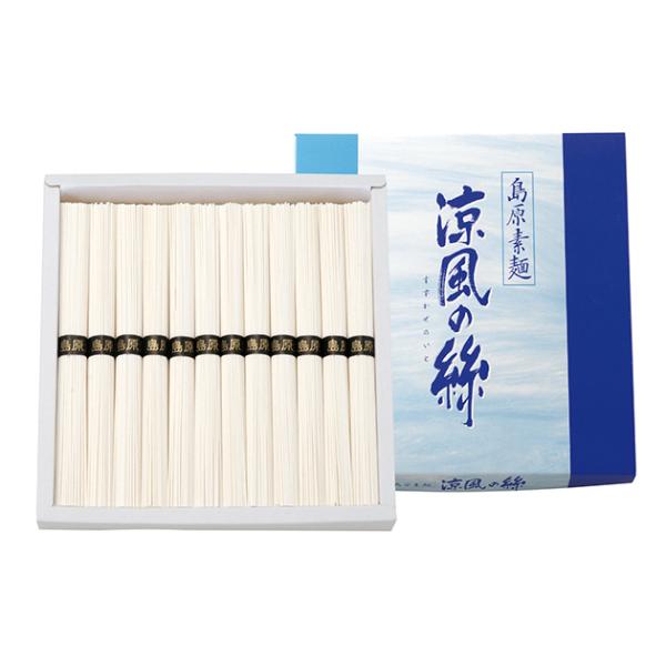 【商品内容】●そうめん50ｇ×12束●アレルゲン：小麦●生産国・加工地：日本●化粧箱●パッケージサイズ：217×209×29mm●重量：730g●賞味期限：(製造より)約910日●JAN 4516974420158