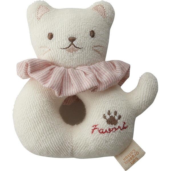 【商品内容】●現品（リングガラガラ）１２×１０×４ｃｍ●（リングガラガラ）表：綿１００％（オーガニックコットン）ストライプ生地：綿１００％（オーガニックコットン）中わた：ポリエステル１００％●セット内容：リングガラガラ×１●対象年齢：お誕生...