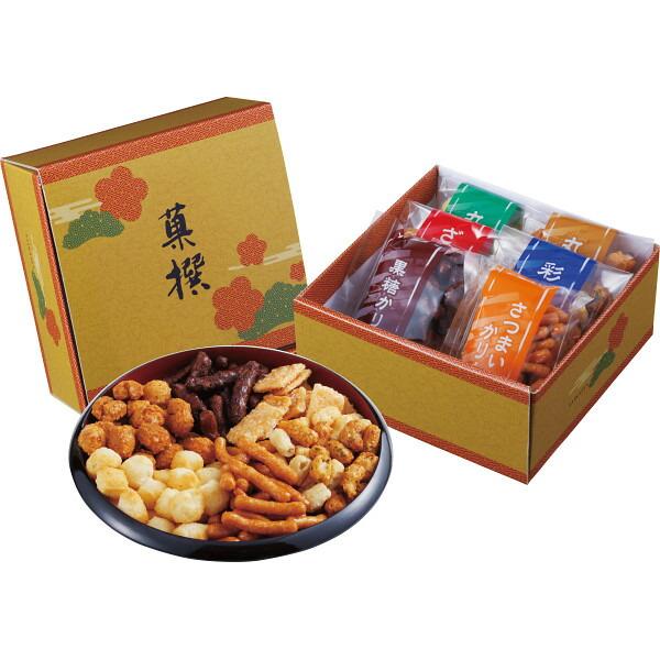 【商品内容】●かりんとう（さつまいも）４０ｇ×１、かりんとう（黒糖）４０ｇ×１、ざらめ千枚４０ｇ×１、彩りあられ４０ｇ×１、丸餅（醤油）４０ｇ×１、丸餅（サラダ）４０ｇ×１●アレルゲン： 小麦 大豆●原産国：日本●加工地：日本●化粧箱入●箱...