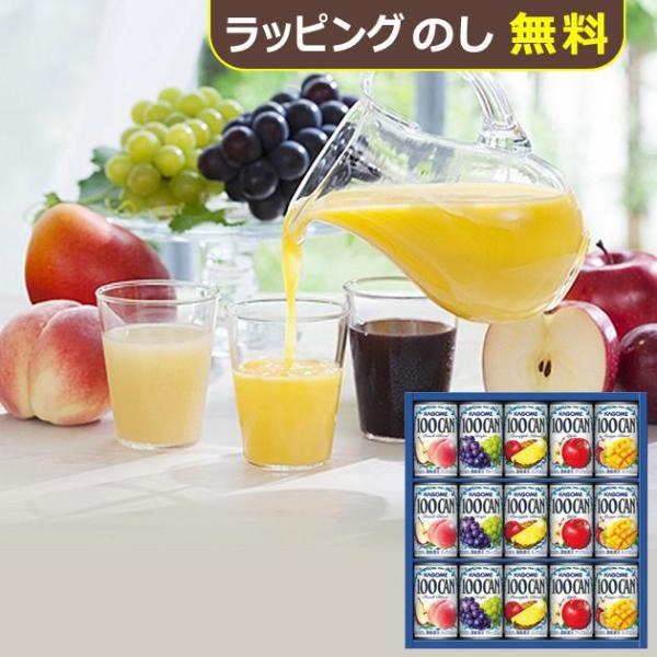 カゴメ 100% フルーツジュース ギフト 15本 FB-20G 【 100CAN _