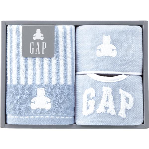 他サイト： ベビーGAP　〈ストラップベア〉　スタイ・ベビーフェイス・ミニハンカチセット　ブルー　（１２％OFF）の商品画像