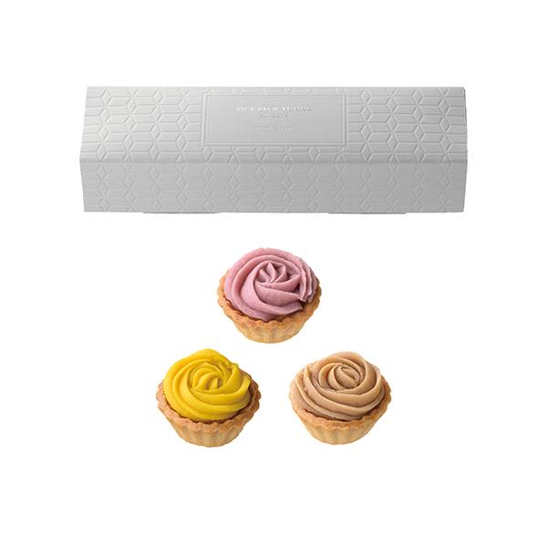 ●【セット内容】フラワーモンブラン ラズベリー×1、フラワーモンブラン かぼちゃ×1、フラワーモンブラン マロン×1●商品サイズ／65 × 245 × 50 mm●賞味期限／20日●アレルゲン／小麦・卵・乳成分