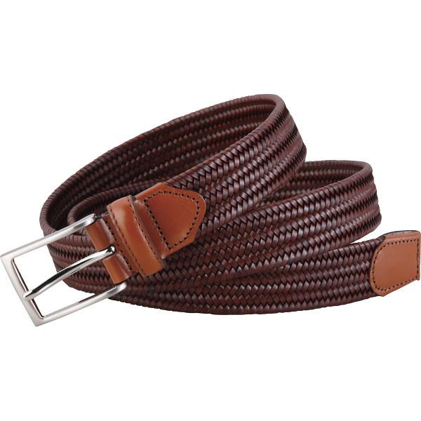 伸縮ベルト マニファチューラ ディ ドモドッソラ ベルト DOMO-1003BR(代引不可)【送料無料】 マニファチューラ・デイ・ドモドッソラ メッシュベルト ブラウン DOMO