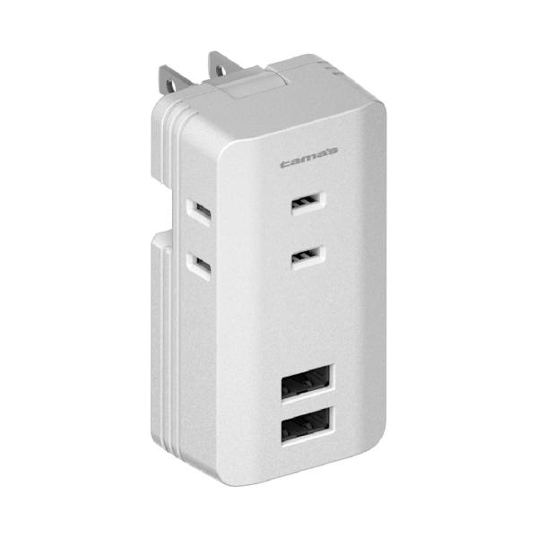 多摩電子工業 tama's ACタップ &amp; USB 3.6A TSK116U2W コンセント3口 USBポート2口 最大3.6A ギフト対応不可 (sa)