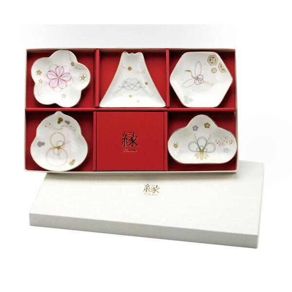 縁 Yukari 五様 小皿揃 食器 和食器 おしゃれ 陶器 食器セット 贈り物 内祝い 結婚内祝い 結婚祝い 引き出物 出産内祝い 出産祝い 快気祝い ギフト お中元 112 0668 ギフトプラザオンライン 通販 Yahoo ショッピング