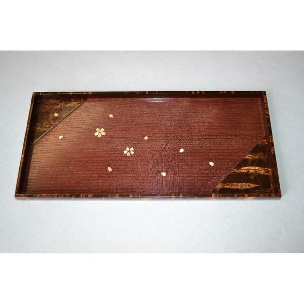 桜皮細工 ティートレイ 小 お盆 トレイ 置き台 木製 プレゼント 贈り物