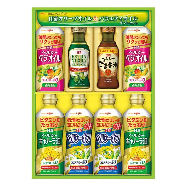 日清オイルバラエティギフト OV-40A ギフト 日清 油 オリーブオイル ごま油 ヘルシー 健康志向 ご挨拶 内祝い 結婚内祝い 出産内祝い 景品 中元 中元