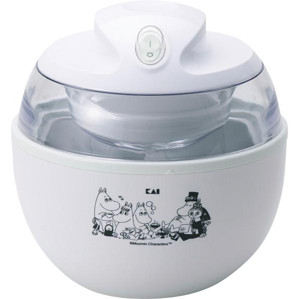 くつろぐムーミンたちがプリントされたコンパクトサイズのアイスクリームメーカー。・独自の羽が材料をじっくり万遍なく撹拌し、ほどよく空気を含んだ、濃厚かつなめらかなアイスクリームがつくれます。商品名/ムーミン×セレクト100 アイスクリームメー...