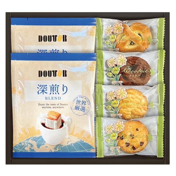 敬老の日 プレゼント ギフト お彼岸 お供え 2026 送料無料 コーヒー詰め合わせ ドトールコーヒと4種類のクッキー詰合せ