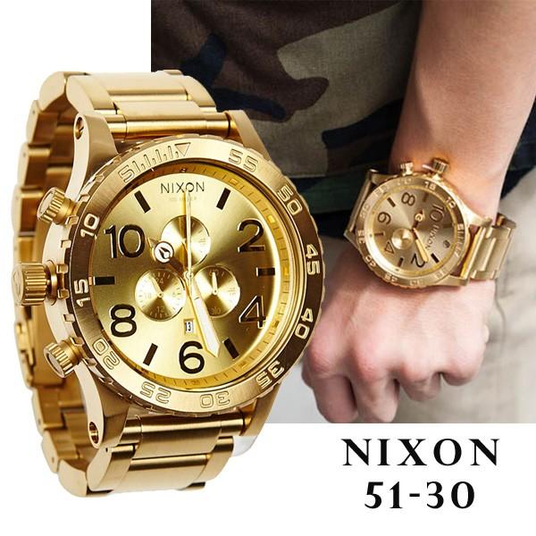 NIXON/ニクソン a083502 THE 51-30 CHRONO All Gold オールゴールド