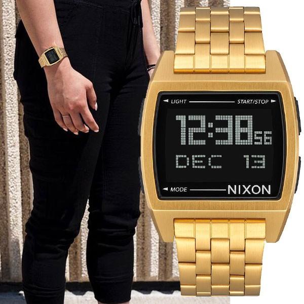 Nixon ニクソン A Base ベース ゴールド デジタル メンズ レディース ユニセックス 時計 A1107 502 A Gifttime 通販 Yahoo ショッピング