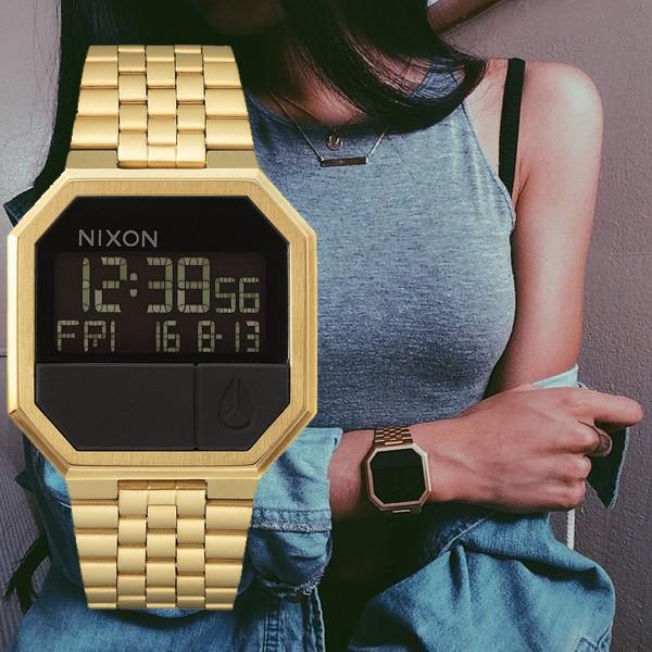 人気定番の NIXON ニクソン デジタル腕時計 リ ラン ゴールド A158502-00 kids-nurie.com