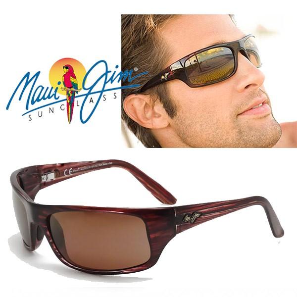 Maui Jim PEAHI Tortoise Polarized Wrap Sunglasses h202-10 マウイジム 偏光レンズ　レディース メンズ用 サングラス