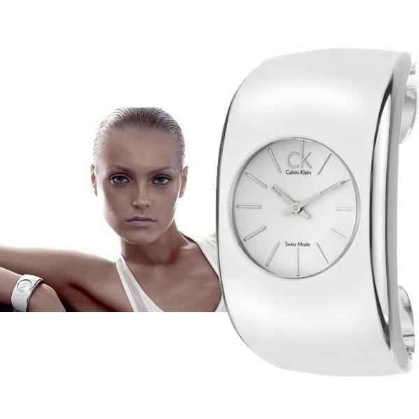 Calvin Klein Ck K カルバンクライン 腕時計 Gloss バングルタイプ ホワイト スイス製 レディース K Gifttime 通販 Yahoo ショッピング