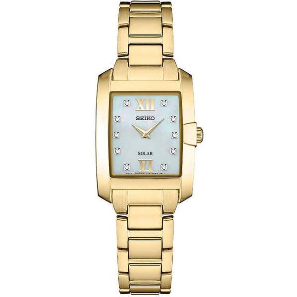 SEIKO [セイコー] 海外モデル 逆輸入 ソーラー スクエア ダイヤモンド  