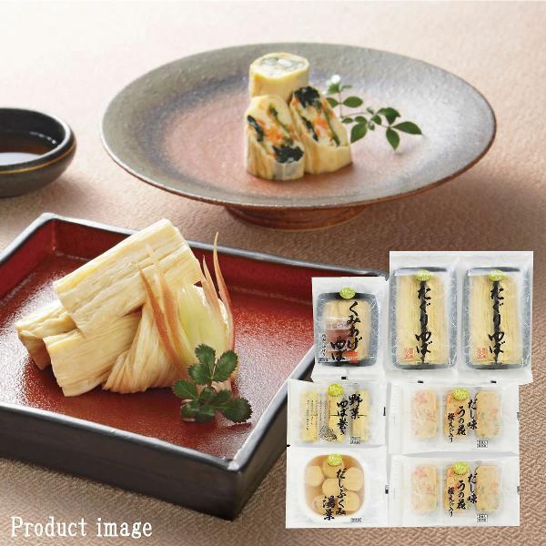 厳選した国産丸大豆を原料に、熟練の技術を持った職人が、手作業で丁寧に一枚一枚ゆばを引き上げています。国産大豆の旨味を凝縮したゆばを丁寧に巻き、自社工場で国産昆布・鰹節から手稲に出汁をとり、しっかりとゆばに含ませました。国産大豆の豆腐に、彩ど...