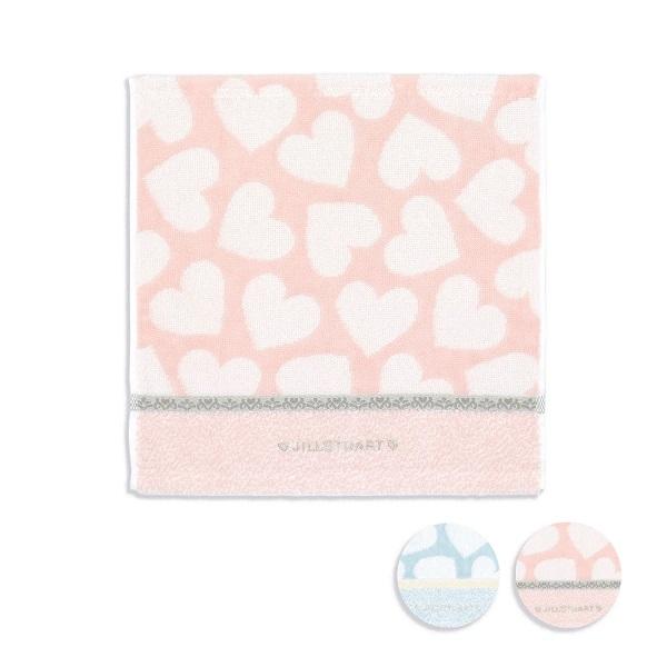 ジルスチュアート JILLSTUART ペールハート  タオルハンカチ  フルフィーコットン  約25×25cm