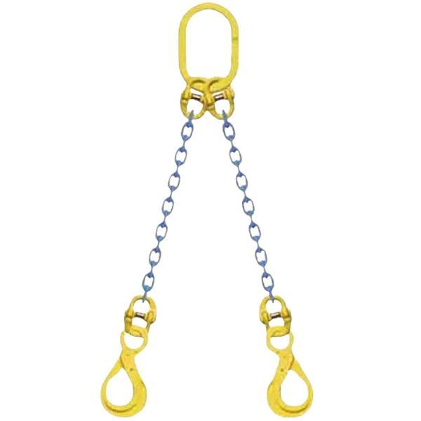 マーテック チェーンスリング 2本吊りセット TA2-BK 8mm-1.5m