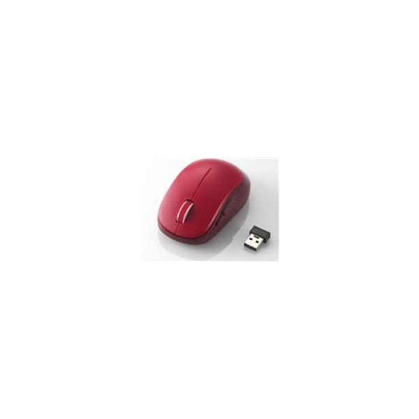 ELECOM（エレコム） M-DY13DBRD  5ボタンBlueLED無線マウス  レッド