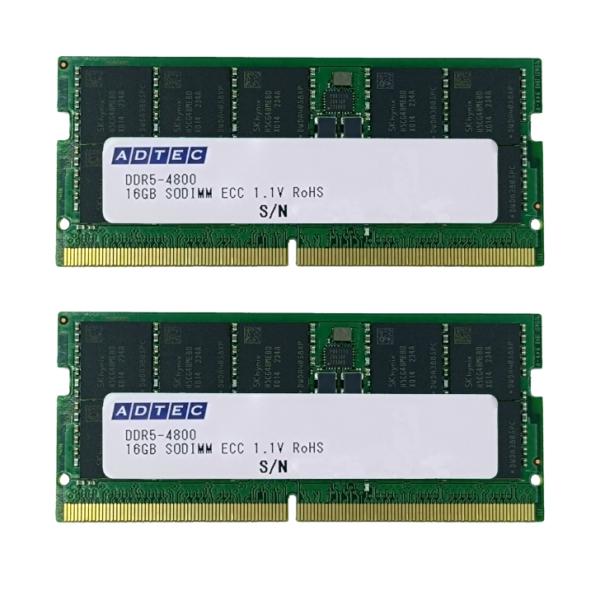 ADTEC（アドテック） ノート用 増設メモリ PC5-4800 262pin SO-DIMM