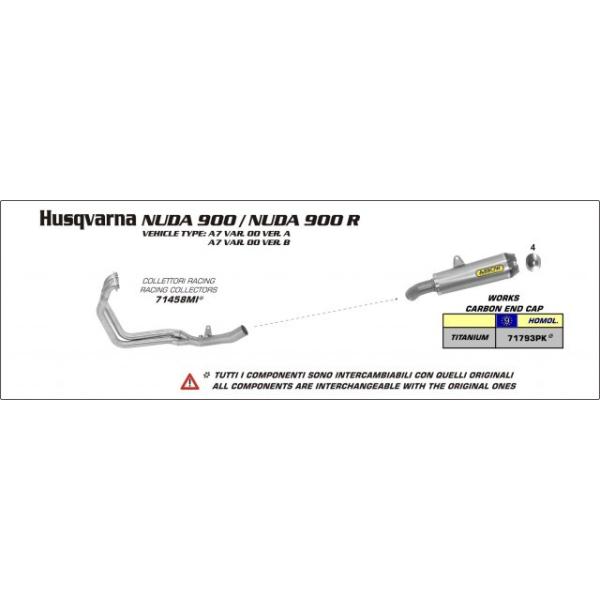 Arrow Nuda900/Nuda900R 12-13 tGL Works Xewb_[/`^/J[{Gh 71793PK+71458MI