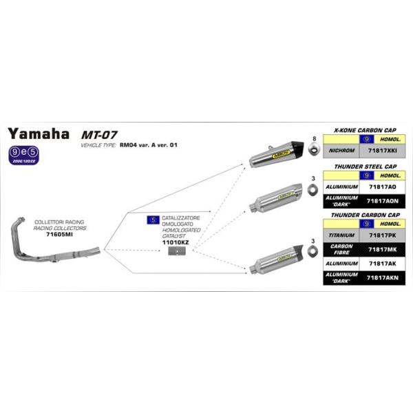 Arrow Tracer700 2016-2020 tGL T_[ `^/J[{Gh 71817PK+71605MI