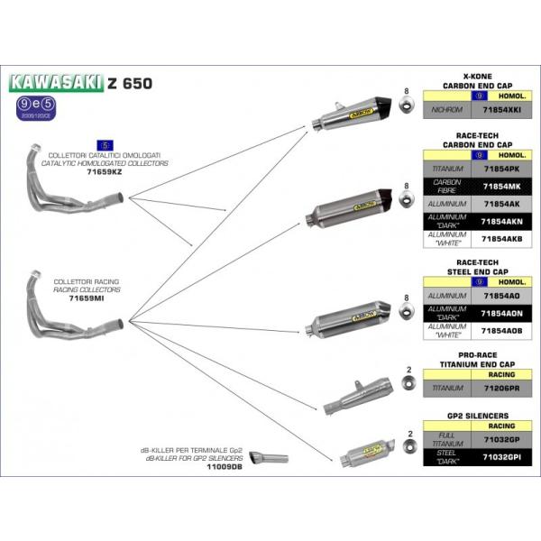 Arrow Ninja650 17-20 tGL Race-Tech J[{/J[{Gh 71854MK+71659MI