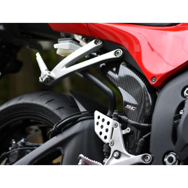 CBR600RR 21-26 リンクパイプ用 カーボンプロテクションカバー SCプロジェクト H53A-CP