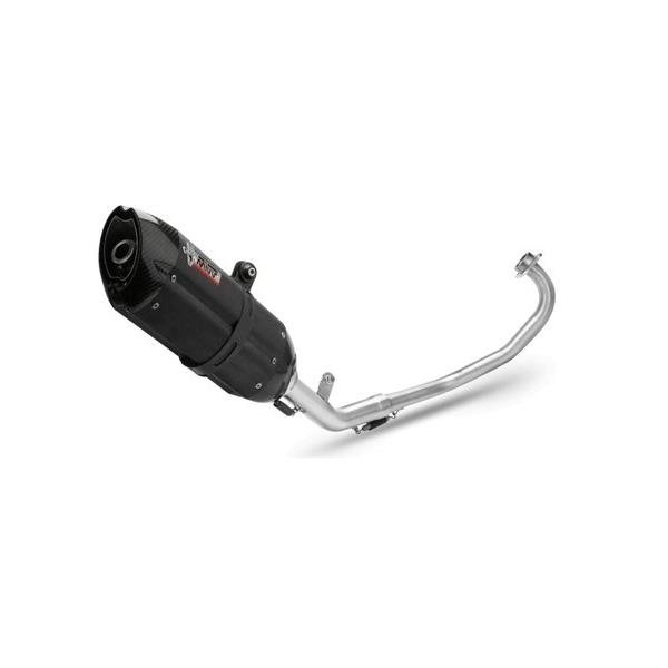 Mivv Exhaust MT-125 2015-2019 tVXe (G}Ȃ) SUONO BLACK ubNXeX Y.047.L9