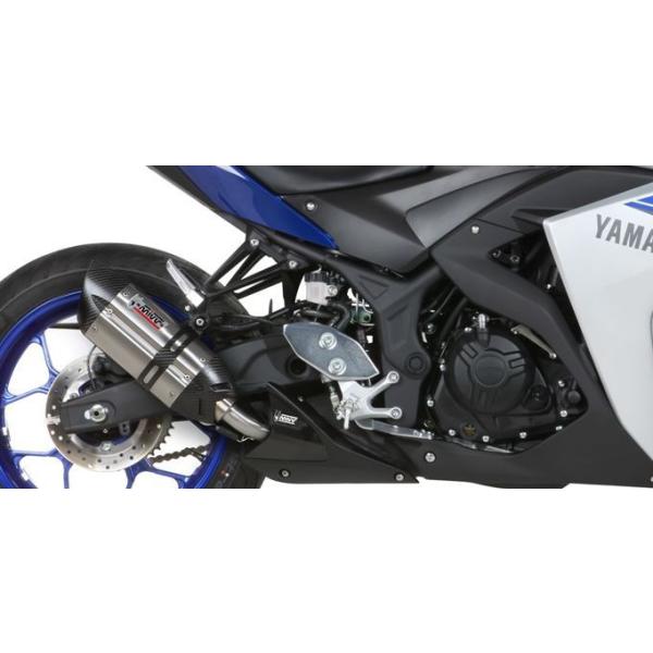 Mivv Exhaust Yamaha YZF-R25 2015-2024 XbvI SUONO BLACK ubNXeX/J[{Gh Y.048.L9