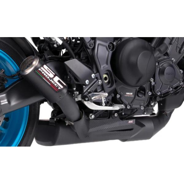 MT-09 24-26 フルエキゾーストシステム 3-1 &amp; CR-T サイレンサー ”ブラックエディション” SCプロジェクト Y43B-CMB36CR