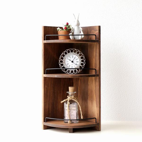 コーナーラック コーナー棚 木製 スパイスラック 3段 おしゃれ 収納 調味料ラック ウッドラック ナチュラル カントリー キッチン 飾り棚 ウッドコーナーラック Cle0637 ギギリビング 通販 Yahoo ショッピング