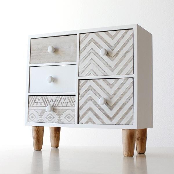 ミニチェスト 卓上 引き出し 収納チェスト 小物入れ 整理 おしゃれ かわいい 木製 アンティーク風 レトロ ミニチェスト5ドロアー Cov3936 ギギリビング 通販 Yahoo ショッピング