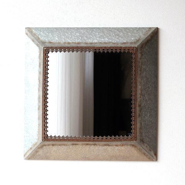 鏡 壁掛けミラー おしゃれ アンティーク レトロ 大型 大きい リビング 玄関 シャビー クラシック エレガント 正方形 四角 スクエアメタルフレームのビッグミラー Dcr1814 ギギリビング 通販 Yahoo ショッピング