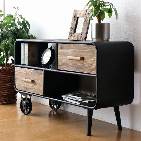 チェスト アイアン ウッド おしゃれ ヴィンテージ テレビ台 収納