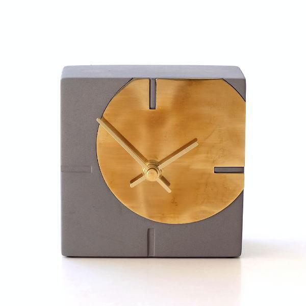 置き時計 おしゃれ アナログ 小さい ミニ 北欧 モダン シンプル ゴールド 文字盤なし コンクリートテーブルクロック Gra94 ギギリビング 通販 Yahoo ショッピング