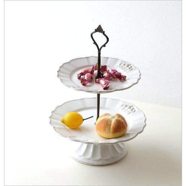 ケーキスタンド 2段 陶器 ケーキプレート ケーキ皿 洋食器 アクセサリートレイ 陶器の2段デザートプレート Buyee Servis Zakupok Tretim Licom Buyee Pokupajte Iz Yaponii