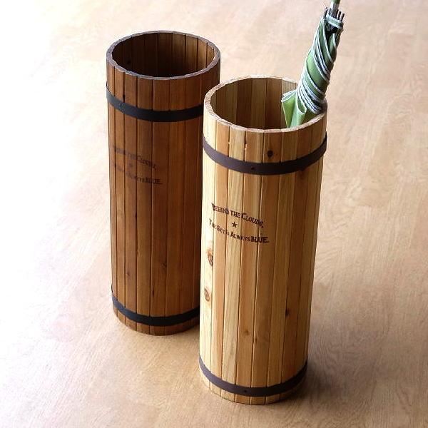 アンティークとてもオシャレな竹製円筒形傘立て ブラウン アンティークとてもオシャレな竹製円筒形傘立て ブラウン 楽天