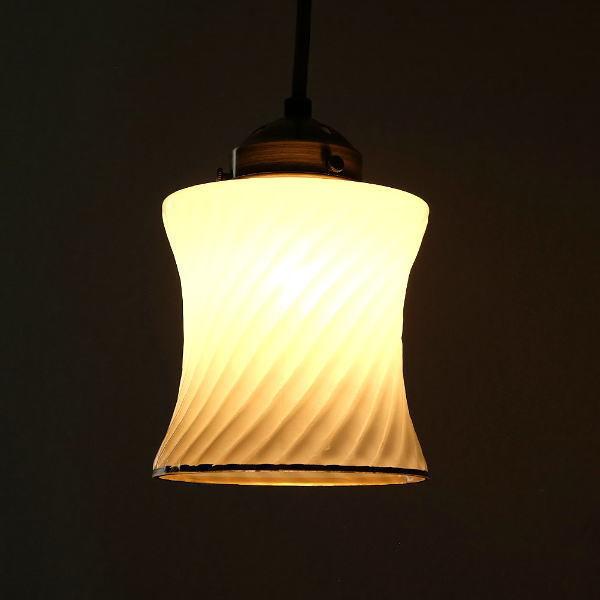 ペンダントライト ガラス ホワイト アンティーク レトロ 天井照明