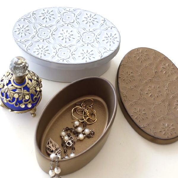 小物入れ 陶器 おしゃれ ふた付き 蓋付き ボックス アクセサリーケース