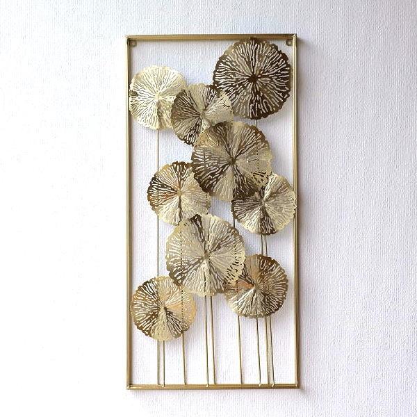 壁飾り　金色　金属製 壁飾り アイアン おしゃれ 壁掛け アートパネル アートフレーム