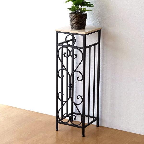 イギリスクラシック フラワースタンド 花台 ディスプレイ台 花瓶台 灰皿スタンド 花台 アイアン おしゃれ 大理石 玄関 フラワースタンド スリム