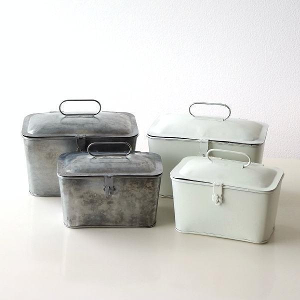 小物入れ ブリキ ふた付き ボックス 2個セット アンティーク 小物入れ ブリキ ふた付き ボックス 2個セット アンティーク