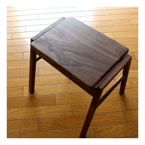 アイアン×ウォルナット スツール 作業椅子 無垢材 ウッド チェアー 小物置き スツール 木製 椅子 いす イス スタッキング 無垢材 ナチュラルウッド