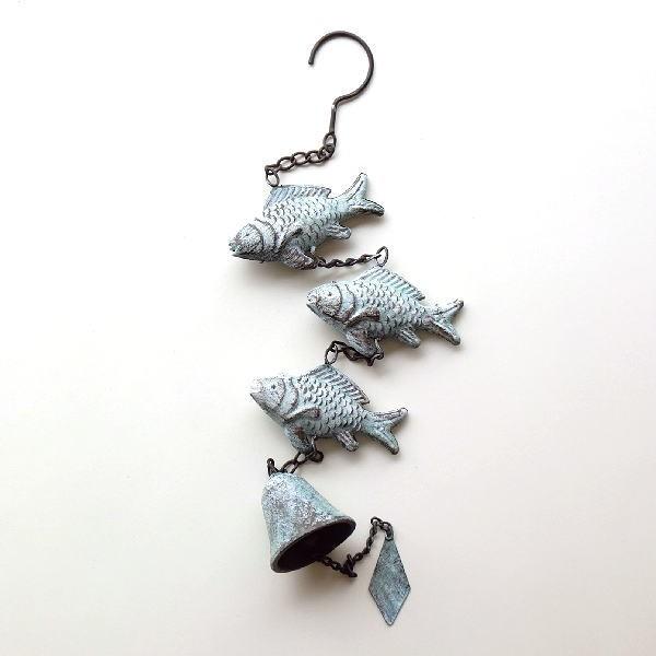 ベル 玄関 ガーデン アイアン おしゃれ 魚 レトロ アンティーク