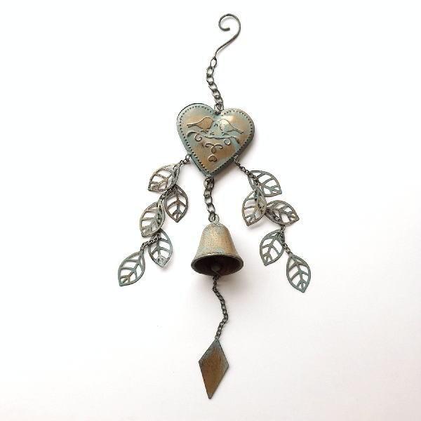 ベル 玄関 アイアン おしゃれ レトロ アンティーク かわいい ガーデン オーナメント アイアンハート リーフベル Mty4553 ギギリビング 通販 Yahoo ショッピング